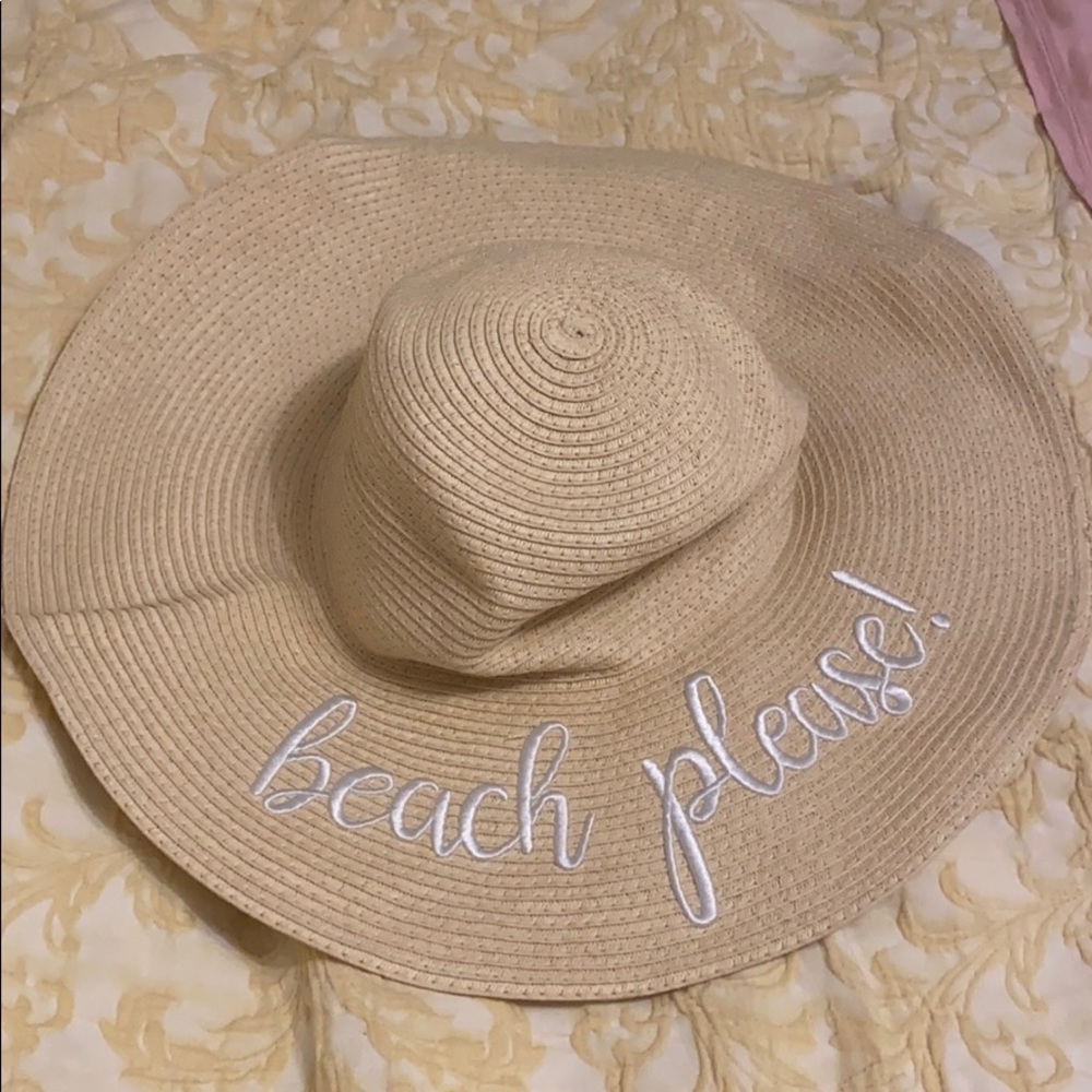 “Beach Please” sun hat